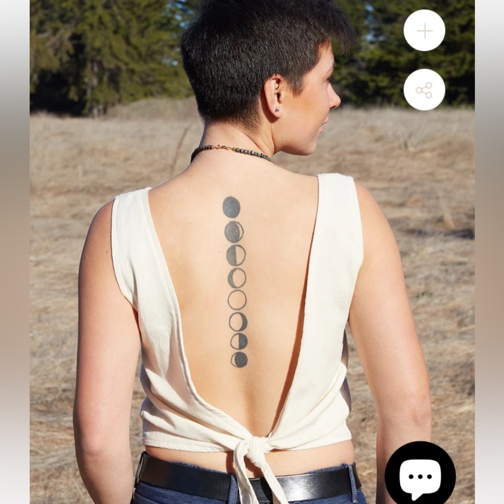 Zig Zag Collection Tie Back Top